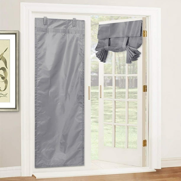 Thermal Insulated Blackout Glass Door, French Doors Curtains