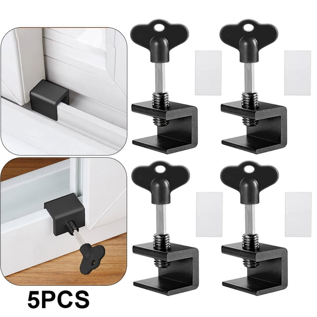 DQrwqpou Ventana Seguridad Cerradura Puerta Cerradura Tope Límite Ventana Protección para (orificio Único)