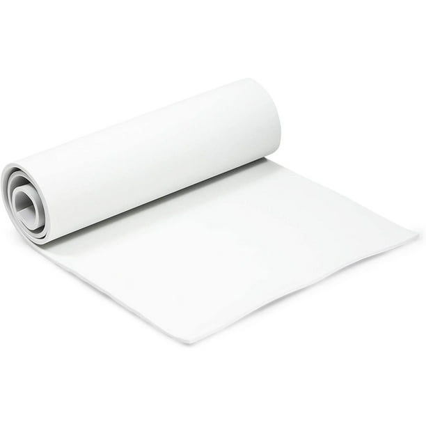 White EVA Foam Sheets 5mm Thickness 39.5" x 13.8" Large Foam Roll with