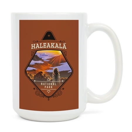 

15 fl oz Ceramic Mug HaleakalÄ National Park Hawaii Painterly National Park Series Contour Dishwasher & Microwave Safe