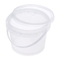 thumbnail image 3 of Uxcell Multipurpose Container 0.16 -Gallon / 600ml Clear Plastic Paint Pail with Handle and Lid, 3 of 6