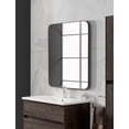 thumbnail image 2 of STAR Rectangular Rounded Corner Metal Frame Bathroom Vanity Mirror, 2 of 4