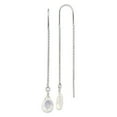 thumbnail image 1 of Sterling Silver Opalite Crystal Threader Earrings, 1 of 3