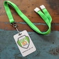 thumbnail image 5 of Bulk 100 Pack - Bright Wide Neon Green Lanyards for Name Badges with Safety Breakaway Neck Clasp & ID Badge Holder J Clip - Hi Visibility Neon for Name Tag, Keys, Cruise, Student ID by Specialist ID, 5 of 5