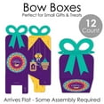 thumbnail image 6 of Big Dot of Happiness Happy Diwali - Square Favor Gift Boxes - Festival of Lights Party Bow Boxes - Set of 12, 6 of 8