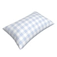 thumbnail image 3 of Haiem Pillowcase for Hair and Skin Queen - Blue Checkboard Printed Soft Pillowcase with Envelope Closure-16"x24", 3 of 9