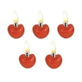 thumbnail image 2 of Vacemry Under $5 Cherry Birthday Cake Candles, 5 Pack Fruit Shaped Wax Candles for Baking Party Decor, Festive Dessert Topper, Celebration Ornament, Safe Burn, Decorative Cupcake Topper, 2 of 9