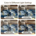 thumbnail image 7 of ODIKA 4'x6' Luxurious Textured Wave Design Washable Area Rug Non-Slip, Chair-Friendly, Flatwoven for Home Office, Under Desk, 7 of 7