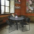 thumbnail image 2 of Kee Round Table & Chair Set, Wood, Metal, Polypropylene Top, Grey, 2 of 6