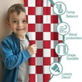 thumbnail image 3 of Blackout Kids Curtains,White Red Checkered Childrens Insulated Curtains Set Of 2,Bedroom Essentials,Toddler Room Decor 42"x54"(106x137cm), 3 of 4