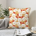 thumbnail image 6 of KLL Cartoon Chicken Decorative Throw Pillow Covers Velvet Soft for Couch Sofa Bedroom Living Room Outdoor - 20"x20", 6 of 8