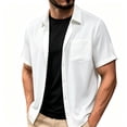 thumbnail image 2 of Qiyinn Men's Cool Summer Casual Adjustable Sleeve Length Shirt T-shirt, 2 of 7