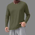 thumbnail image 2 of Dry Fit Long Sleeve Shirt for Men, Solid Color, Lightw8, Breathable, Pullover Top, Polyester Spandex, 1 Pc, 2 of 8
