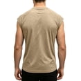 thumbnail image 5 of Mens Summer Shirts Cap Sleeve Crew Neck Workout T Shirts Casual Loose Fit Gym Tees, M, 5 of 7