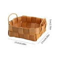 thumbnail image 2 of Tablescape Decor Bread Basket 1pc Storage Basket to Weave Wooden Egg Basket Handheld Woven Basket Wood Storage Racks, 2 of 8