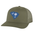 thumbnail image 5 of South Carolina Trucker Hat - Embroidered State Flag Design - Palmetto State Cap Snapback (CoyoteBrown), 5 of 9