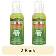 (2 pack) Neilmed NasaMist Hypertonic Saline Nasal Spray, Extra Strength, 4.5 oz – Allergy, Sinus and Cold Relief