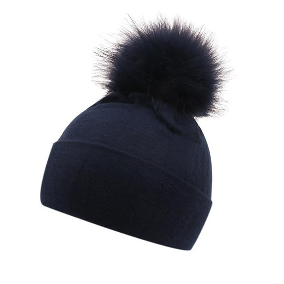 Children's For Knitted Knitted Hat Boys And And Warm Winter For Girls Hat Autumn Woolen Hat Plain Hat for Kids Kid Winter
