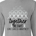 thumbnail image 4 of Inktastic Together, We Fight Lung Cancer Awareness Long Sleeve T-Shirt, 4 of 5