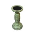 thumbnail image 2 of Handmade Wood Eco-friendly Traditional Antique Sage Set Of One Pillar Candle Holder, 2 of 3