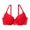 Red, variant on Woman Bra Push Up Bras Adjustable Straps Bras Wireless Bra Everyday Bras Soft Bra