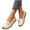 Beige, variant on Eltusu Women Flat Shoes, Slip on Round Toe Breathable PU Loafer Shoes Beige Size 7