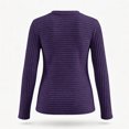 thumbnail image 5 of cocolona Womens Fall Sweater Plus Size Long Sleeve Decorative Buckle Crew Neck Sweaters, 5 of 7