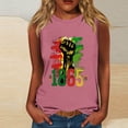 thumbnail image 2 of Women Casual Plus Size Tank Tee Graphics ShirtT-Shirt Round Neck Sleeveless Loose T Shirts, 2 of 4