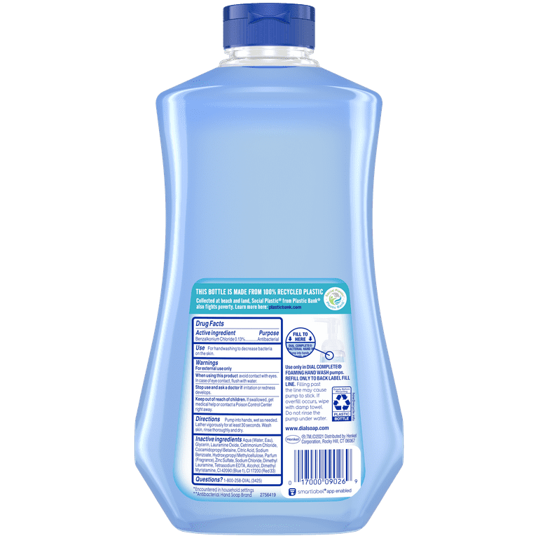 Dial Complete Antibacterial Foaming Hand Soap Refill Spring Water 32 fl oz Walmart