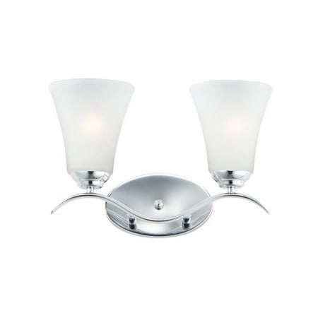

15 in. Vital 2 Light Polished Chrome Bath Vanity Wall Light