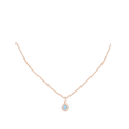 thumbnail image 4 of ANGARA Natural Pear-Shaped Aquamarine and Diamond Loop Pendant in 14K Rose Gold for Women (Size-7x5mm) | March Birthstone, Birthday, Anniversary, Jewelry Gift for Women | Natural Aquamarine Necklace, 4 of 8