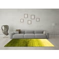 thumbnail image 3 of Ahgly Company Indoor Rectangle Abstract Yellow Contemporary Area Rugs, 5' x 7', 3 of 4