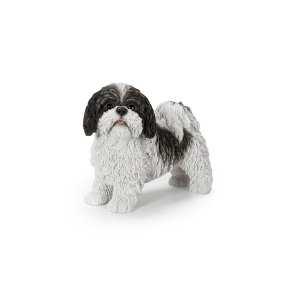 Hi-Line Gifts Standing Shih Tzu Outdoor Garden Statue - 11"