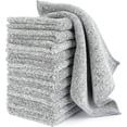thumbnail image 1 of Paños de Limpieza de Microfibra, 12Pcs Trapos de Microfibra, Súper Absorbente, Lavable y Reutilizable, Microfibras para Abrillantador de Coches/Ventana/Cocina/Vidrio (Gris), 1 of 4