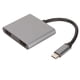 thumbnail image 2 of El concentrador de interfaz multimedia USB C a HD admite adaptador de interfaz multimedia 4K 60 HZ USB C a HD dual, 2 of 5