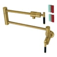 thumbnail image 5 of Kingston Brass KS4106CKL Kaiser Wall Mount Pot Filler Faucet, Polished Nickel, 5 of 8