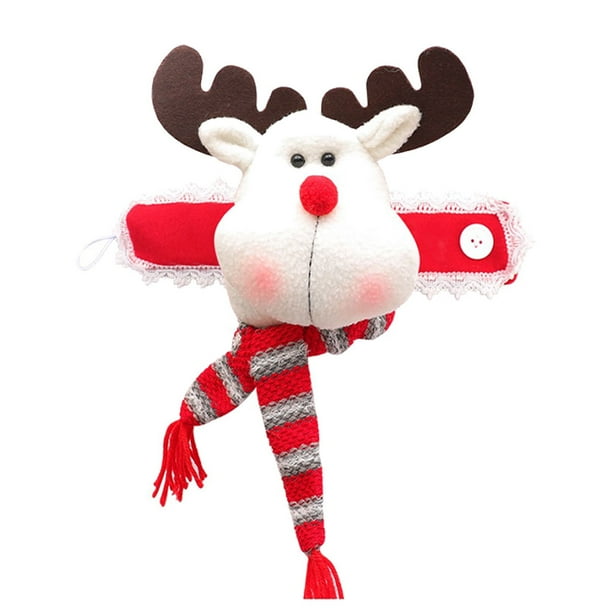 Moyic Tela Navidad ventana cortina hebilla portátil lindo Navidad temática lavable reutilizable hogar sala de estar sombrilla sujetador Kits de decoración para fiestas Animal Moyic HA069198-03