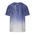 thumbnail image 3 of Teissuly Men Casual Round Neck Digital Printing Pullover Fitness Sports Hooded Shorts Sleeves T Shirt Blouse, 3 of 4