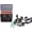 Silver, variant on Formula One F1 Pit Crew 7 Figurine Set Team Black for 1 by 18 Scale Model Car