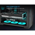 thumbnail image 6 of SAMA S50 ATX Mid Tower Case with 4 ARGB PWM Fans&Hub,PPLP A+ High Airflow Dual-Chamber Gaming Case,USB 3.2 Gen2x2 Type-C,Supports ATX/MATX/ITX Back-Connect Motherboard,410mm GPU&360mm Radiator,Black, 6 of 13