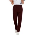 thumbnail image 2 of Women Stretch Straight Leg Pants Elastic Waist Lightweight Work Pants Casual Lounge Athletic Trousers With Pockets, 2 of 8