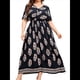 thumbnail image 1 of Vestido de Verano Holgado Informal de Corta con Corte A y Corte en A para Mujer, Talla Grande Azul Marino XL, 1 of 8