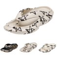 thumbnail image 5 of RotHome Womens Orthopedic Arch Support Sandals Flip Flops Plantar Fasciitis Soft Wedge Thong Platform Recovery Flipflops Slip On Walking Lightweight Summer Beach Dressy Shoes, 5 of 5