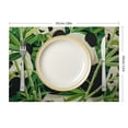 thumbnail image 3 of Shiartex 4pcs Panda Bear Bamboo Leaves Linen Placemat Set for Indoor Outdoor Table Decoration, Perfect for Birthday Parties, Christmas, and Restaurants 18x12in, 3 of 8