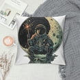 thumbnail image 2 of Autua Moon Sparkler Space Graphic Decorative Pillow Cover for Home Couch Living Room Sofa, Square Pillow Covers 1PC 12x12in, 2 of 5