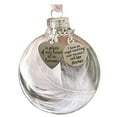 thumbnail image 2 of SMKE 8x8cm Memorial Heart Ornament Piece of My Heart is in Heaven Wings Christmas Tree Sister Keepsake Angel Wing Pendant Comforting Message Remembering Loved Ones, 2 of 3