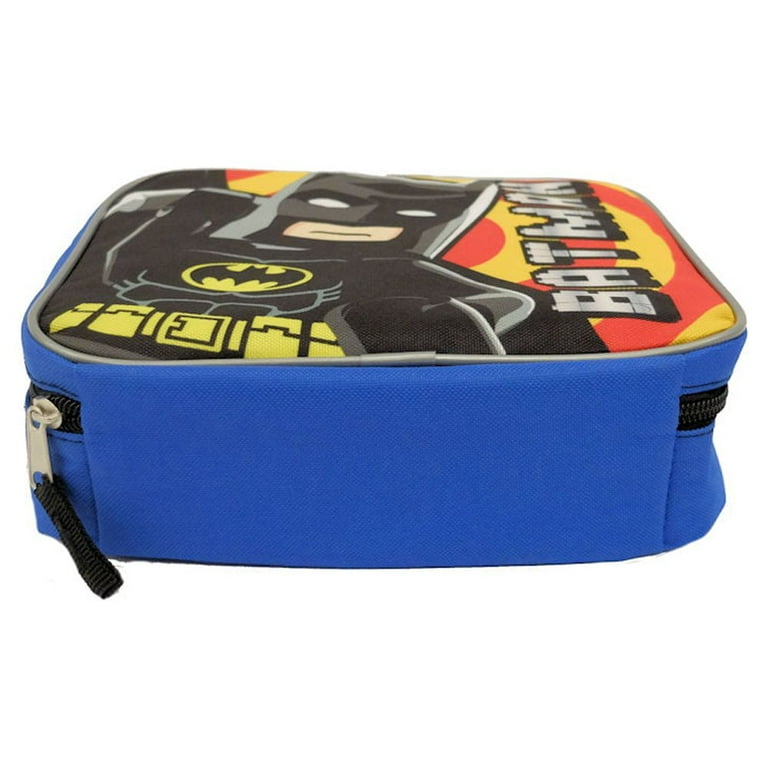 Multi Color Brick Zipper LEGO Batman Lunch Bag for Kids Insulated Boys  Lunch Box
