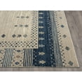 thumbnail image 4 of Abani Mesa Collection Cream Rug Border Blue Southwest 6' x 9' Area Rug, 4 of 5