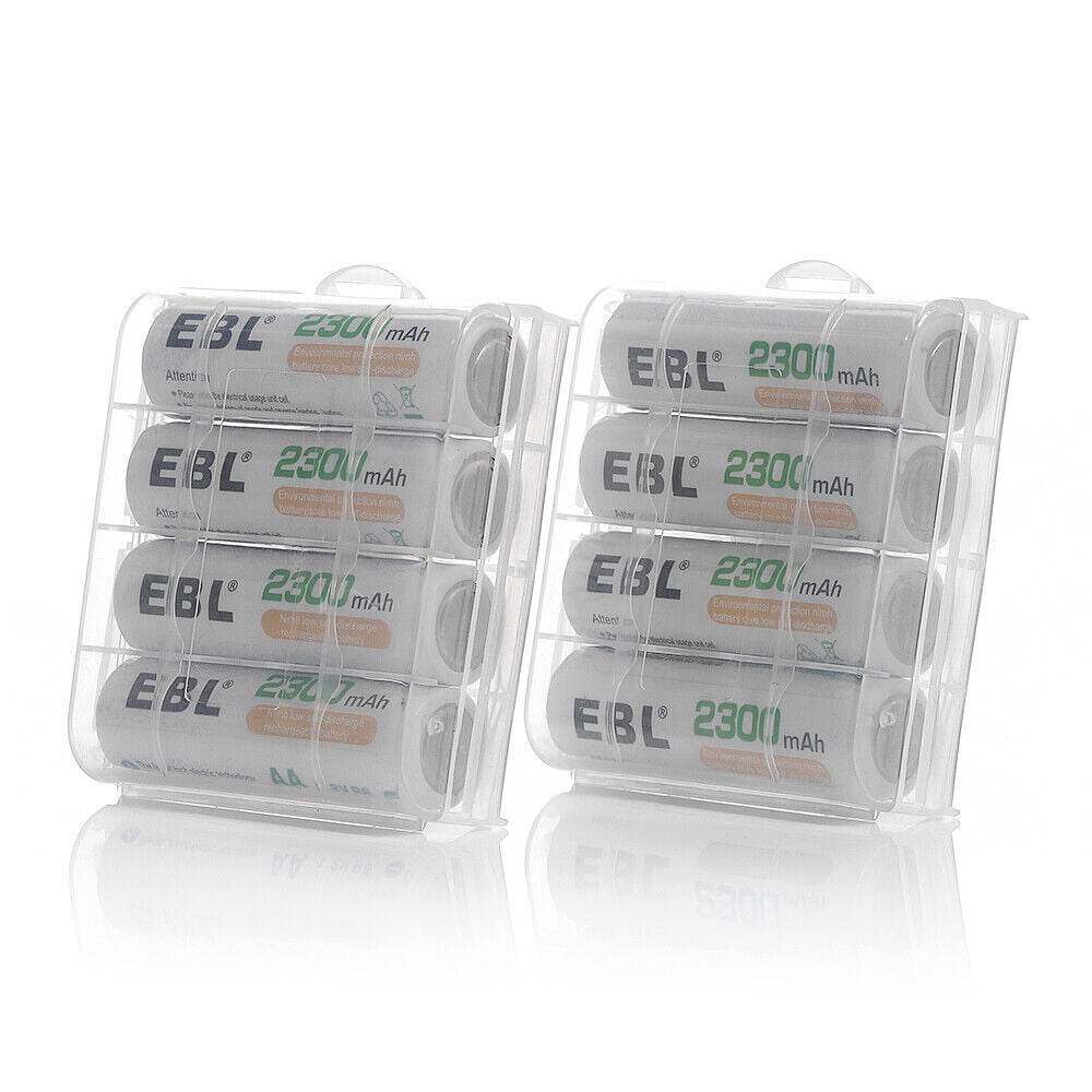 EBL 20Pack AA 2300mAh 1.2V NiMH Rechargeable Batteries with Battery Charger for AA/AAA/C/D Rechargeable Battery