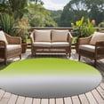 thumbnail image 5 of Green Gray Ombre Large Area Rugs for Bedroom Living Room, Soft Non Slip Carpet Bedside Rug, Modern Gradient Abstract Art Round Floor Cover Kitchen Accent Rug 5' for Dining Room/Office, 5 of 9